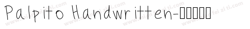 Palpito Handwritten字体转换